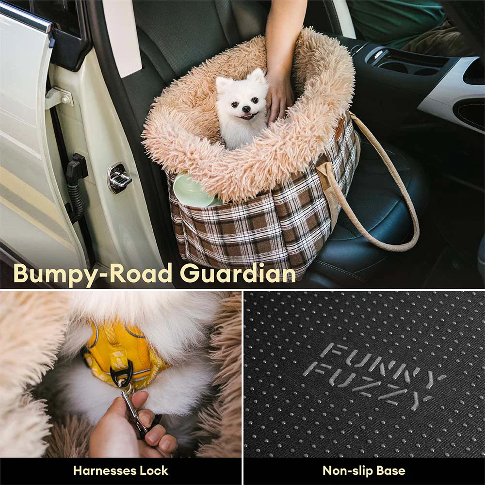 Sac de transport pour animaux 2 en 1 grand et tout temps et sac de couchage pour chien - Plaid du Voyager - Image 4