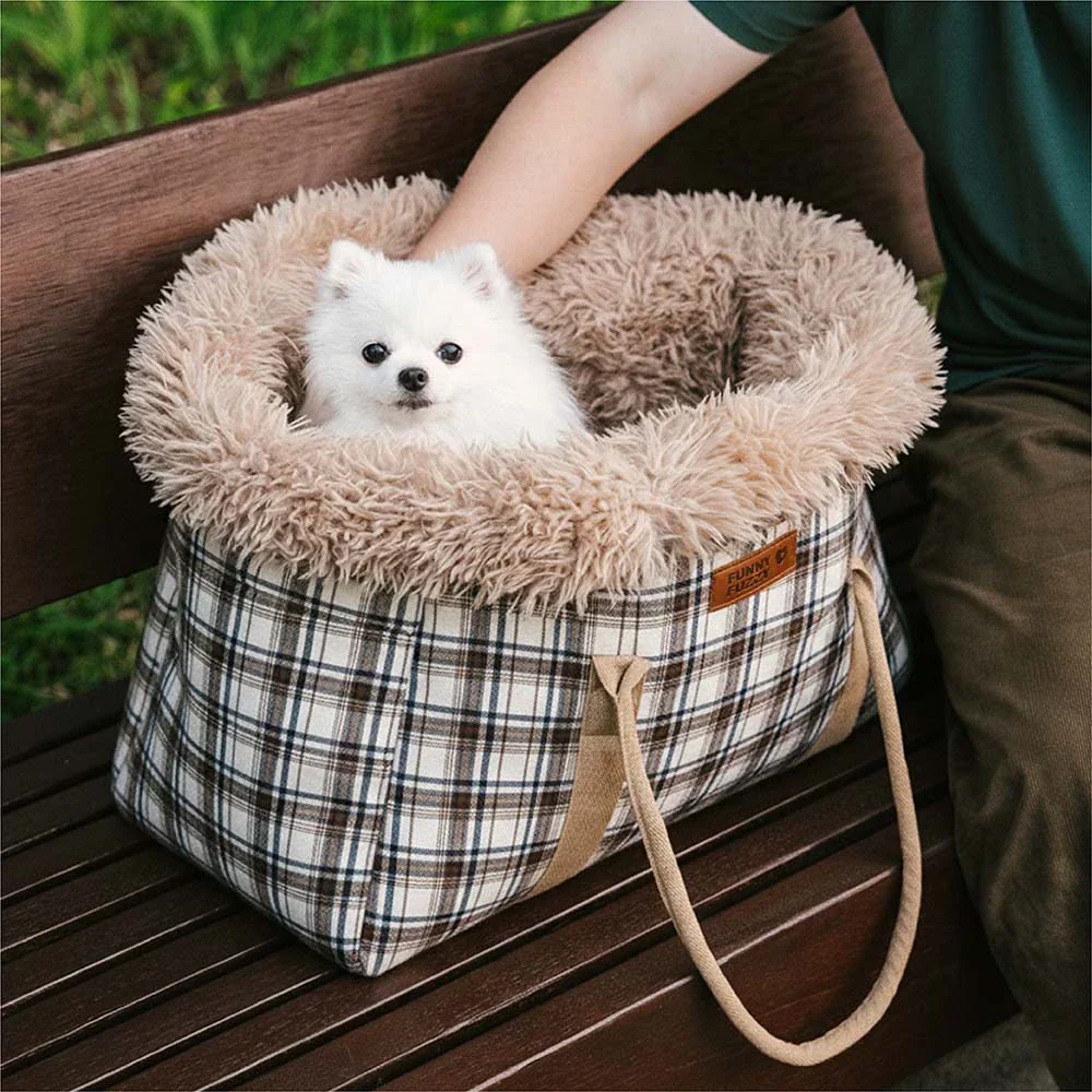 Sac de transport pour animaux 2 en 1 grand et tout temps et sac de couchage pour chien - Plaid du Voyager - Image 9