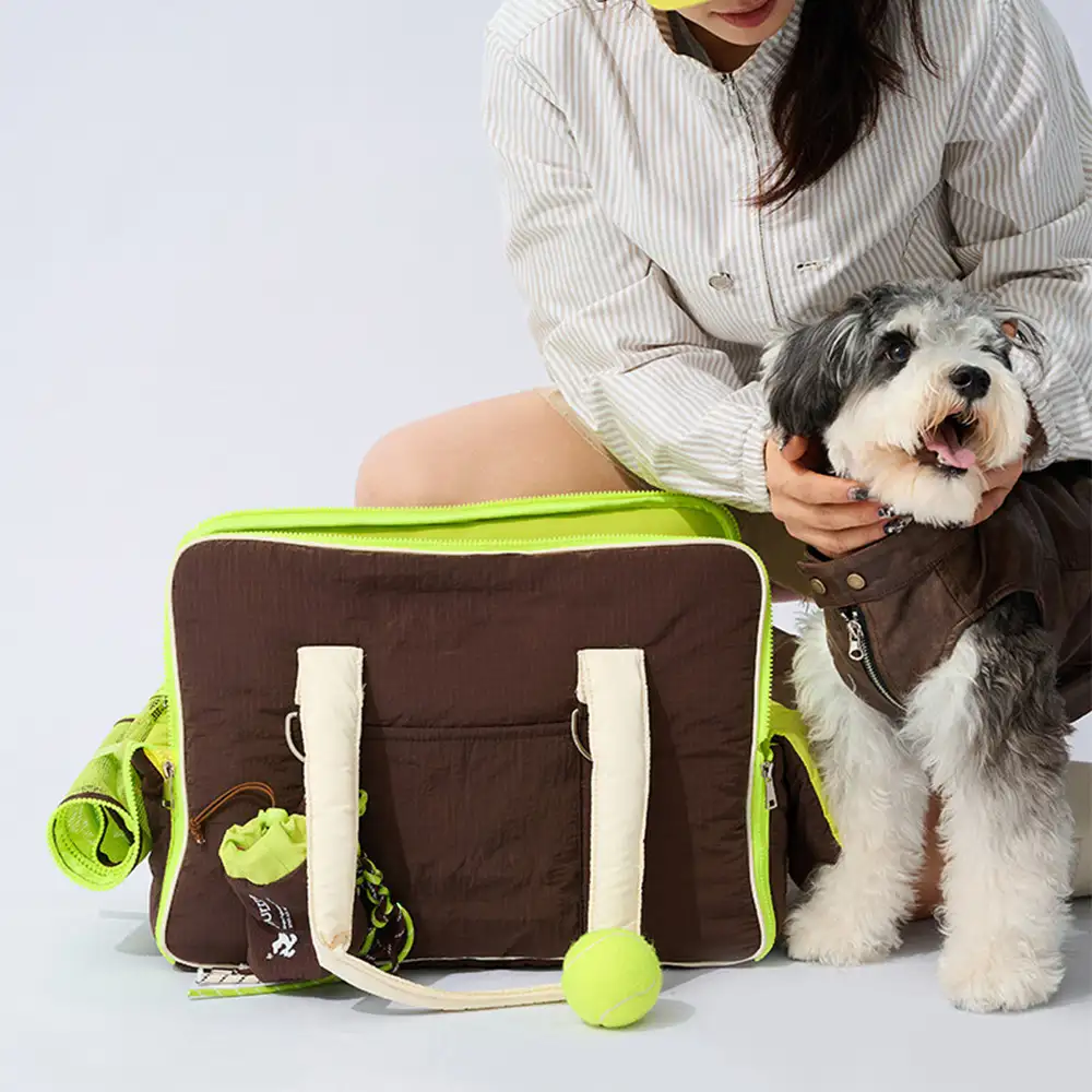 Sac de transport pour animaux de compagnie multifonctionnel en blocs de couleurs pour les navetteurs urbains - Image 6