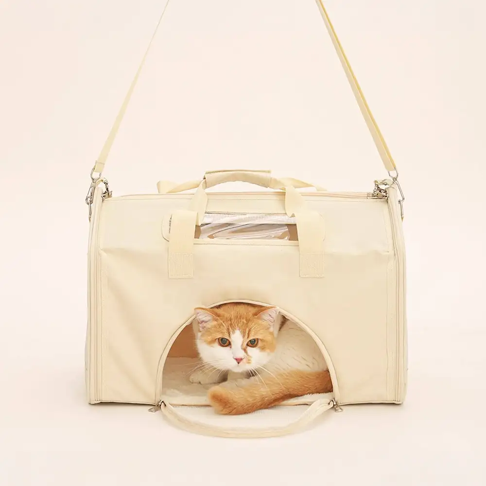 Sac de transport pour animaux en forme de maison, respirant, pliable, grande capacité et multifonctionnel. - Image 7