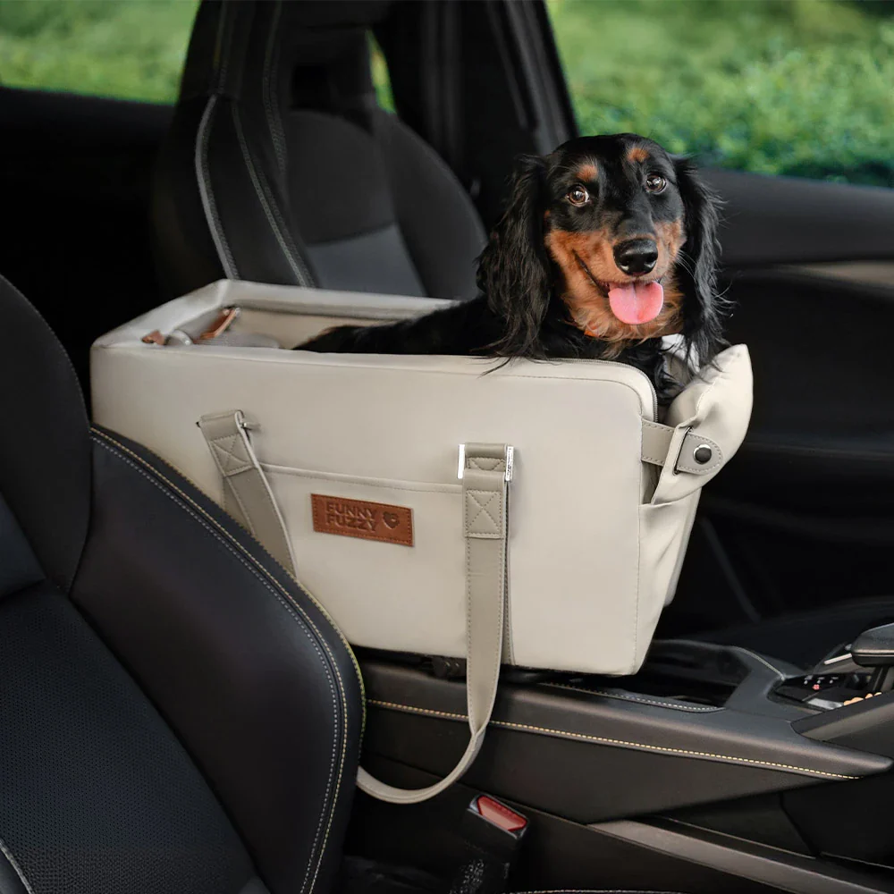 Siège auto console centrale pour animaux en similicuir avec fonction transporteur - Urban Voyager - Image 19