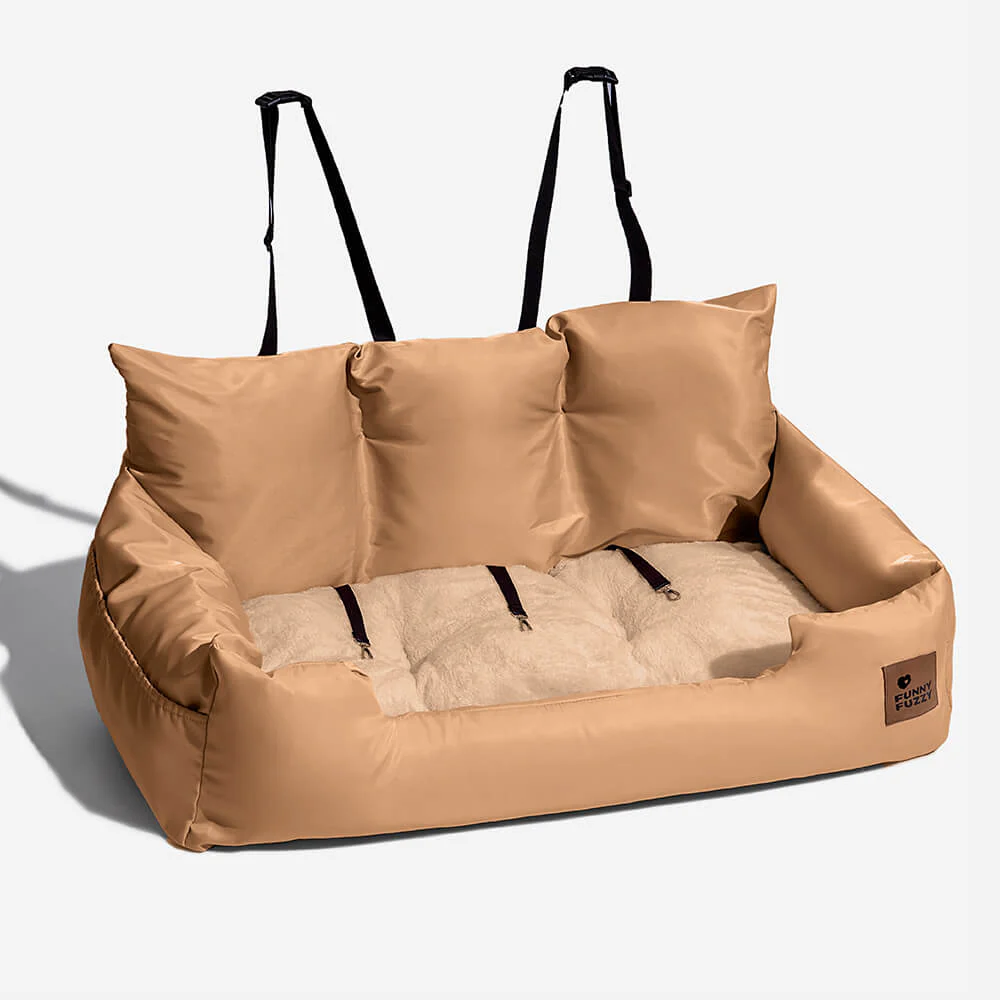 Siège Auto Imperméable et Sécurisé - Style Traversin pour Chiens Moyens et Grands - Image 19