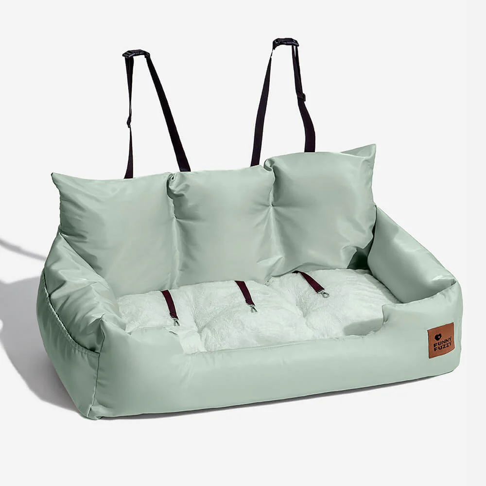 Siège Auto Imperméable et Sécurisé - Style Traversin pour Chiens Moyens et Grands - Image 21
