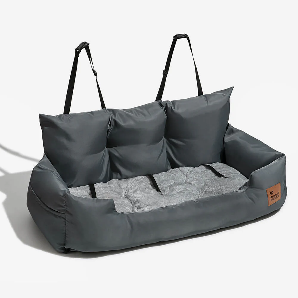 Siège Auto Imperméable et Sécurisé - Style Traversin pour Chiens Moyens et Grands - Image 22