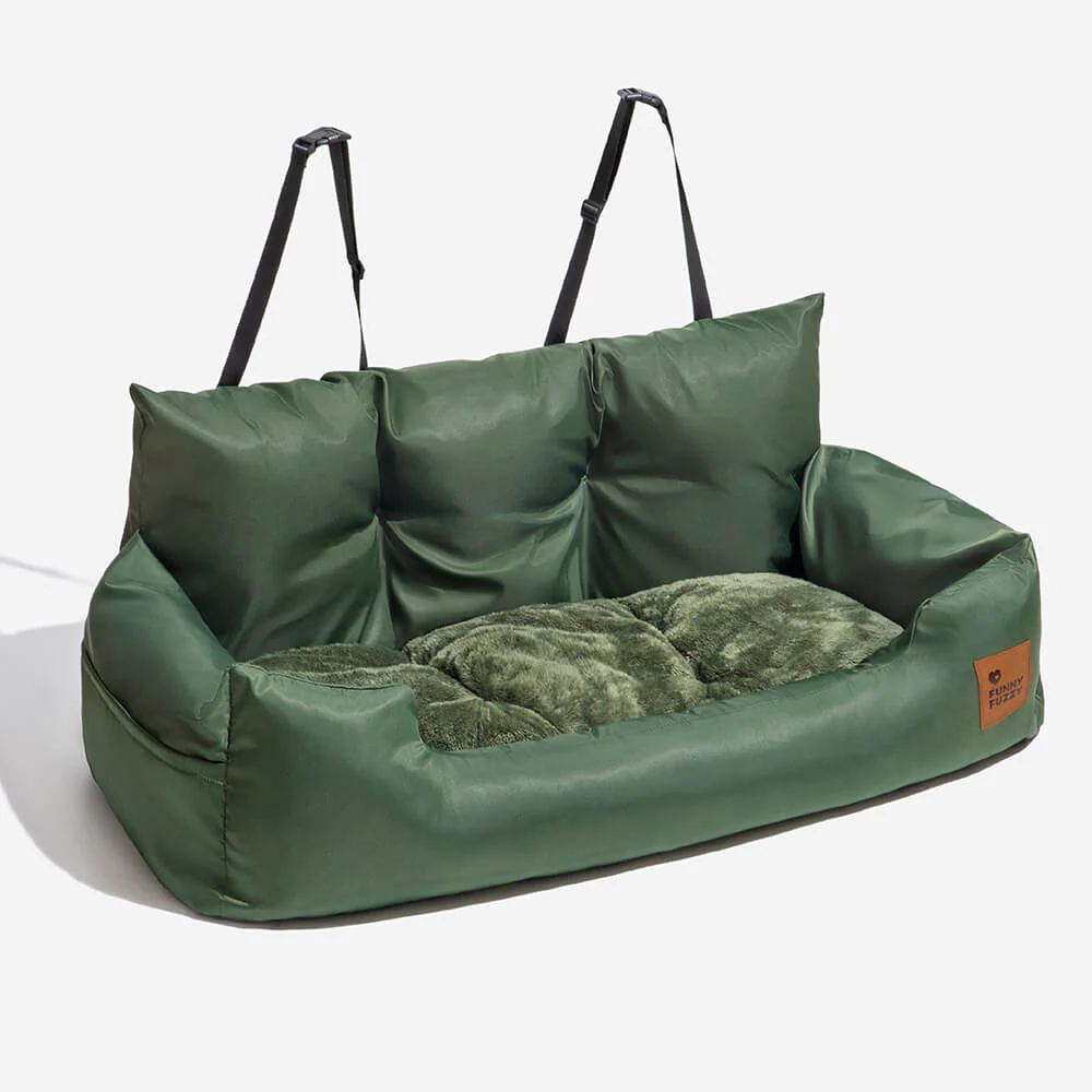 Siège Auto Imperméable et Sécurisé - Style Traversin pour Chiens Moyens et Grands - Image 23
