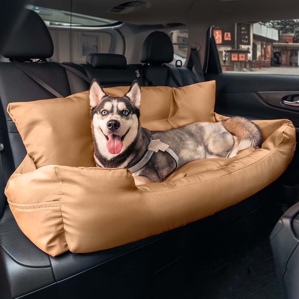 Siège Auto Imperméable et Sécurisé - Style Traversin pour Chiens Moyens et Grands - Image 26