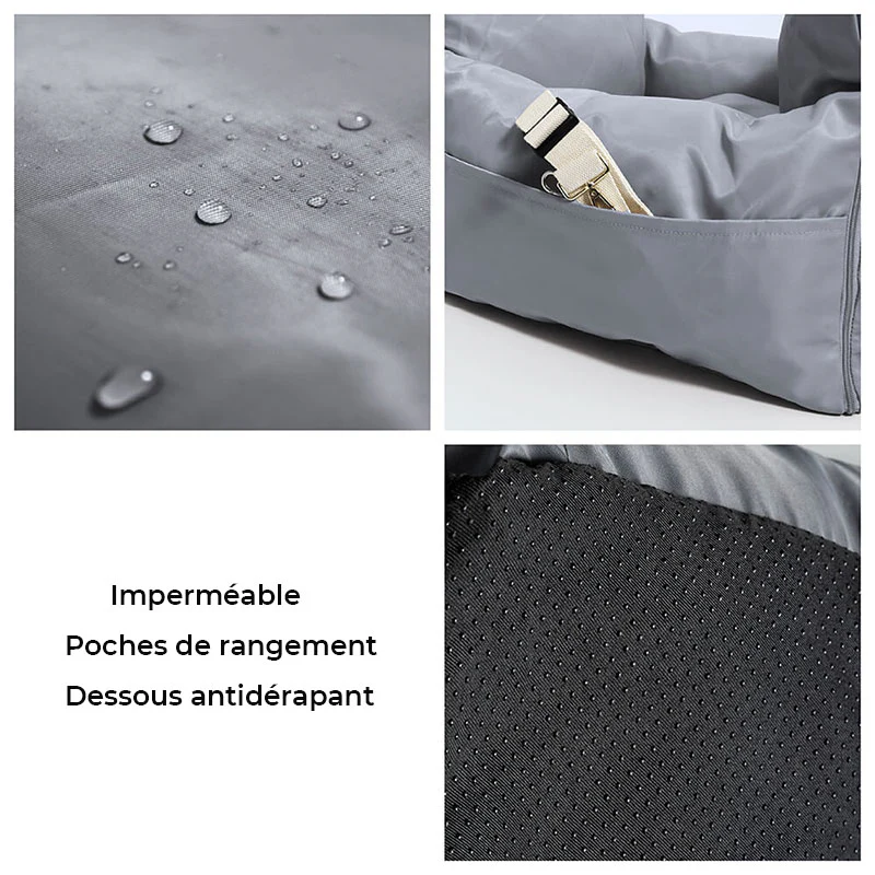 Siège Auto Imperméable et Sécurisé - Style Traversin pour Chiens Moyens et Grands - Image 7
