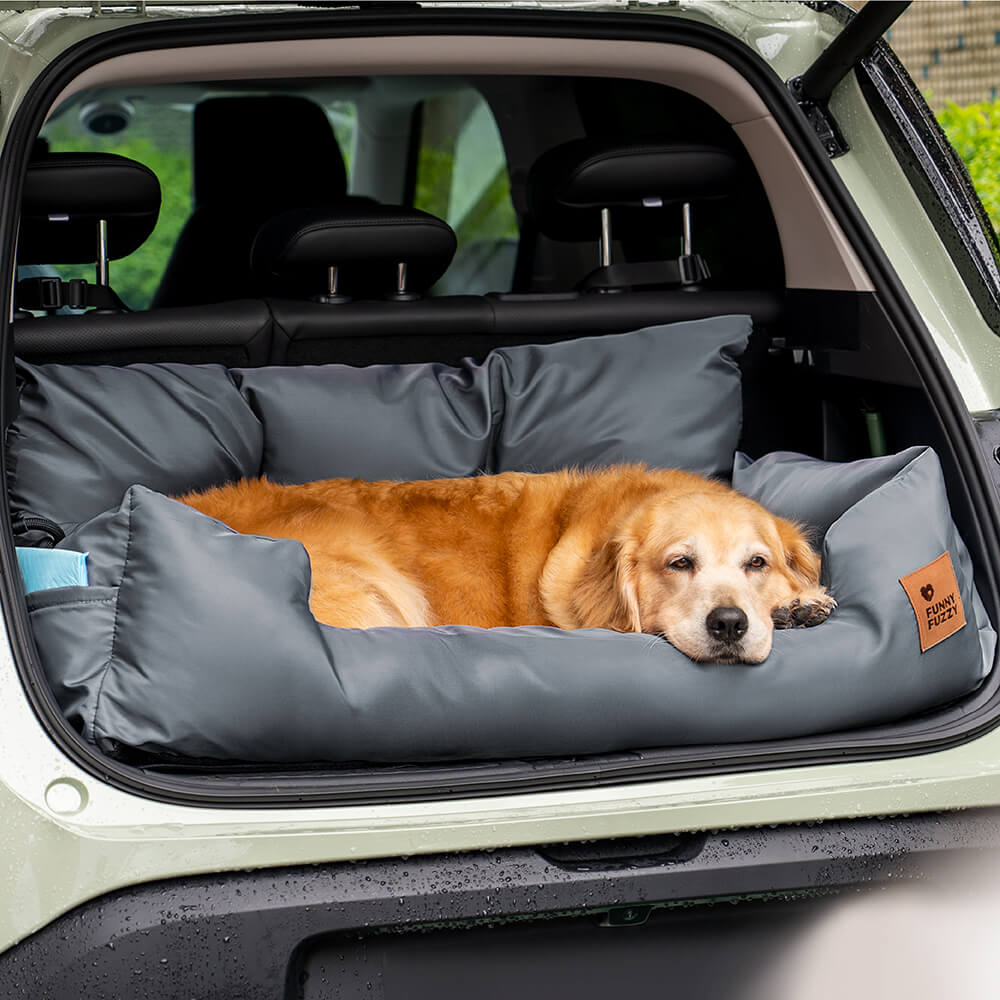 Siège Auto Imperméable et Sécurisé - Style Traversin pour Chiens Moyens et Grands - Image 8