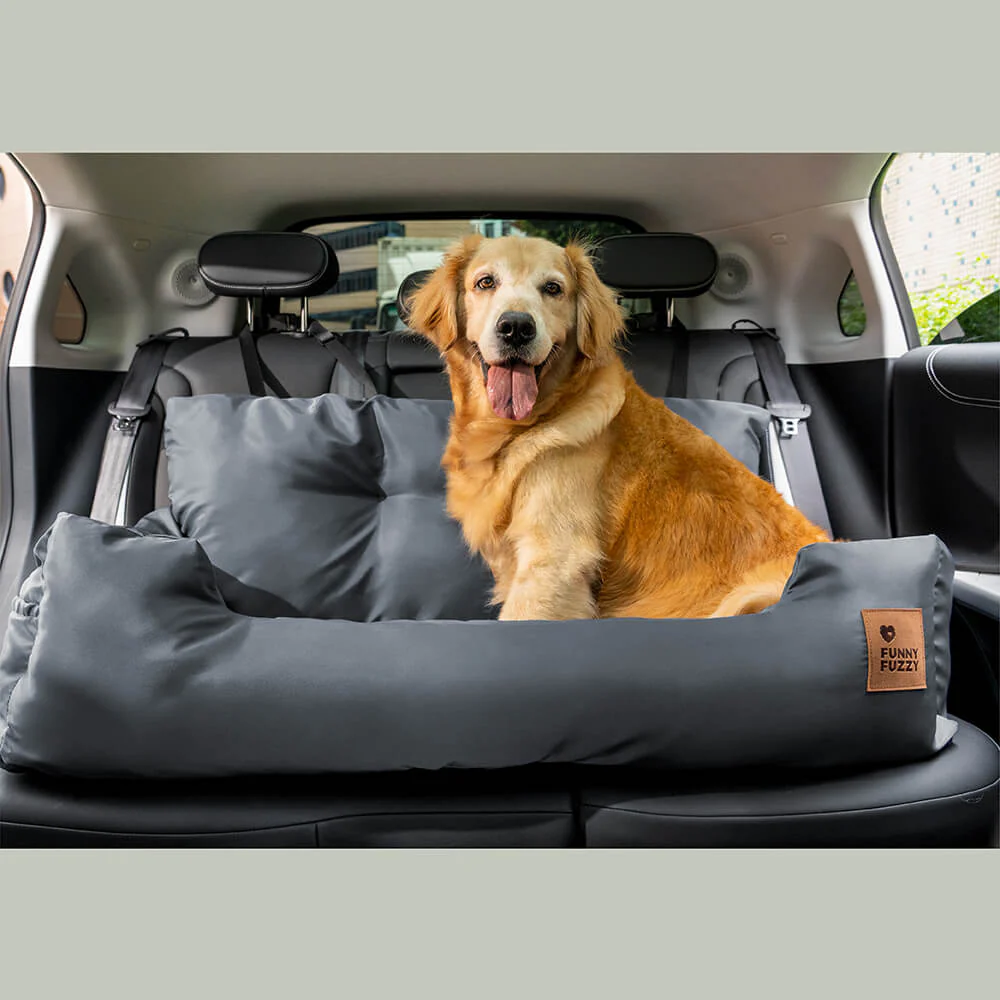 Siège Auto Imperméable et Sécurisé - Style Traversin pour Chiens Moyens et Grands - Image 9