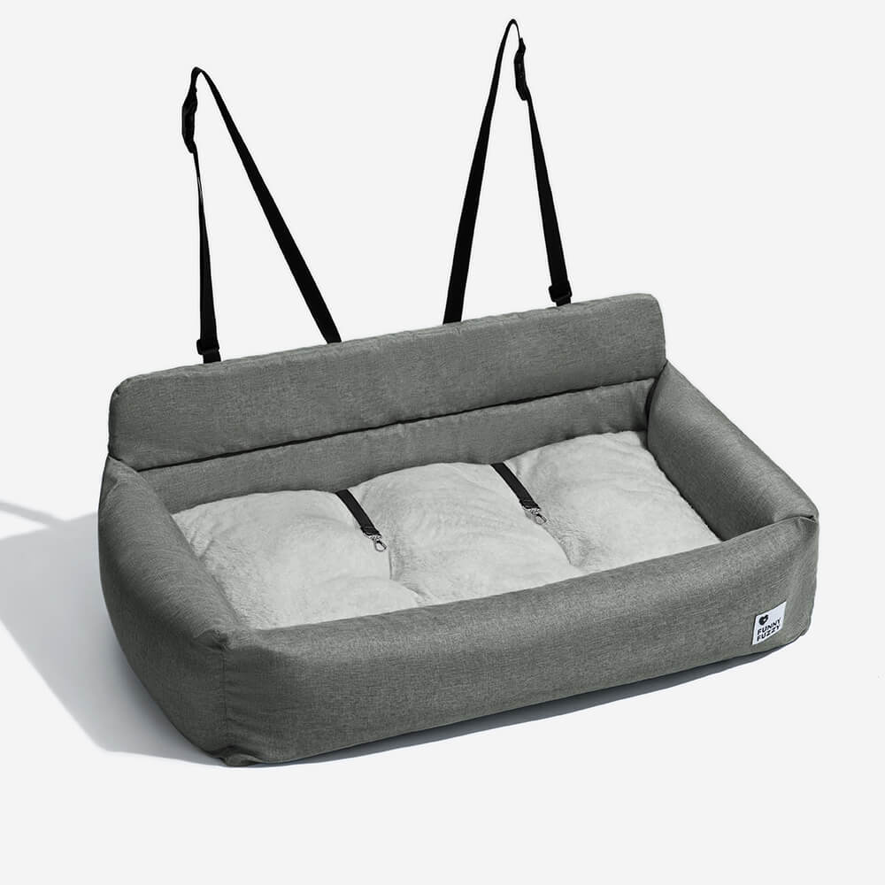 Siège auto lavable et durable style traversin pour chien - Image 11