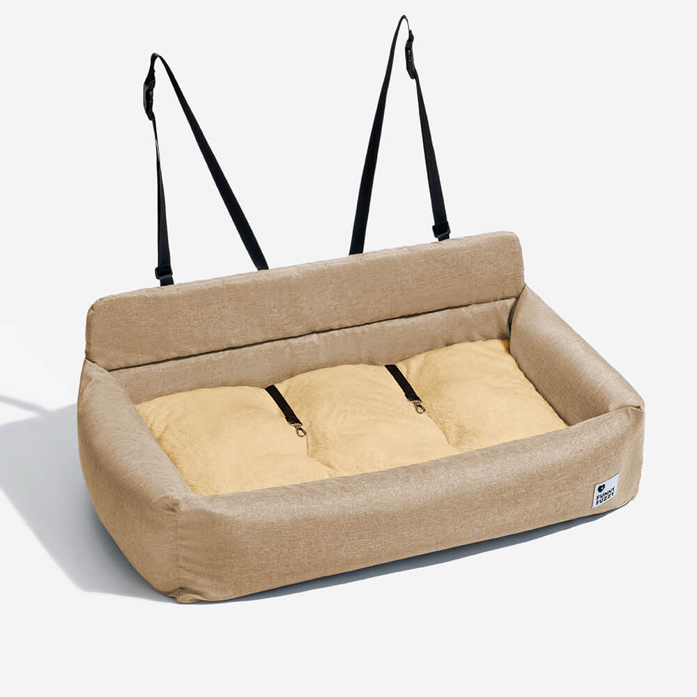 Siège auto lavable et durable style traversin pour chien - Image 12