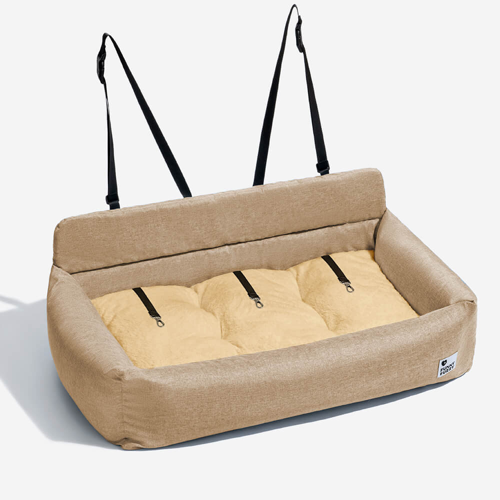 Siège auto lavable et durable style traversin pour chien - Image 14