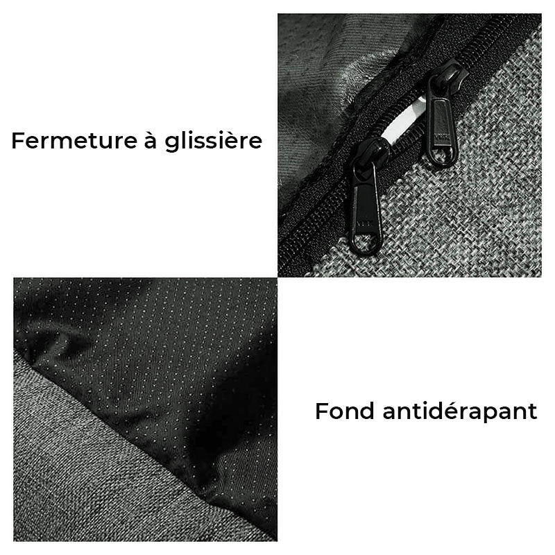 Siège auto lavable et durable style traversin pour chien - Image 3