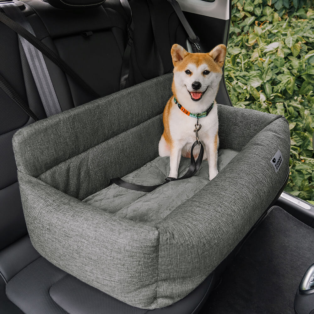 Siège auto lavable et durable style traversin pour chien - Image 6
