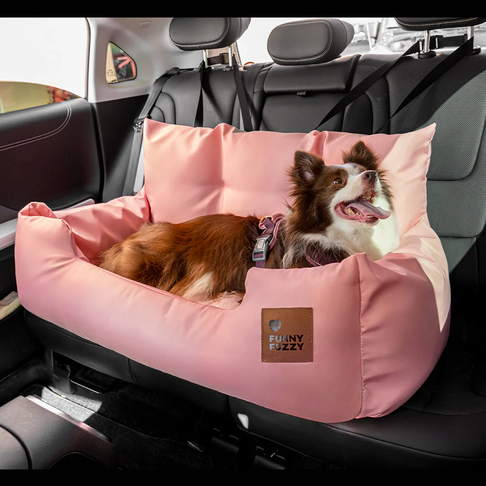 Siège Auto Sécurisé pour Chiens Moyens et Grands - Style Traversin pour Banquette Arrière - Image 15