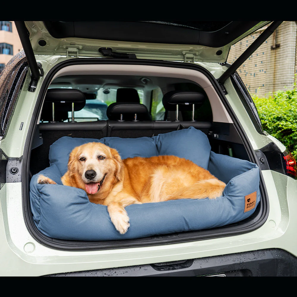Siège Auto Sécurisé pour Chiens Moyens et Grands - Style Traversin pour Banquette Arrière - Image 18