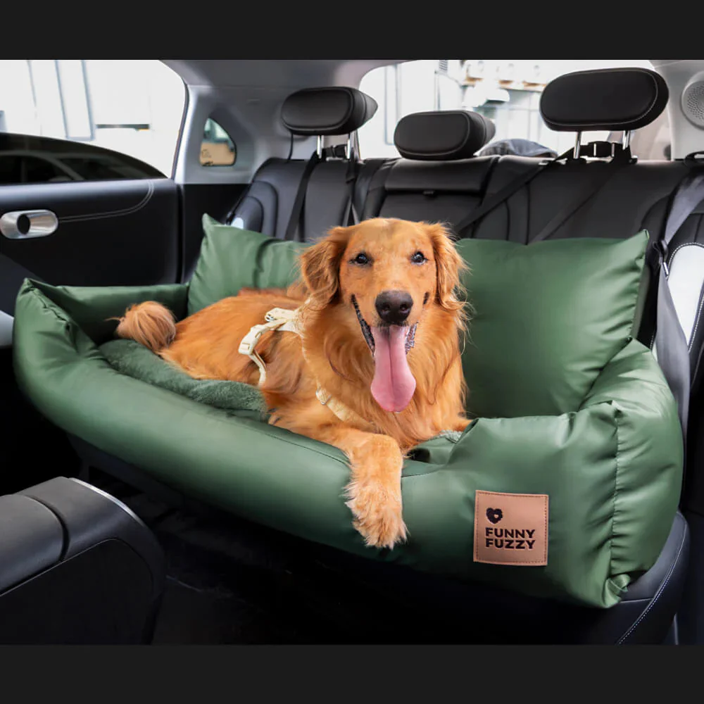 Siège Auto Sécurisé pour Chiens Moyens et Grands - Style Traversin pour Banquette Arrière - Image 20