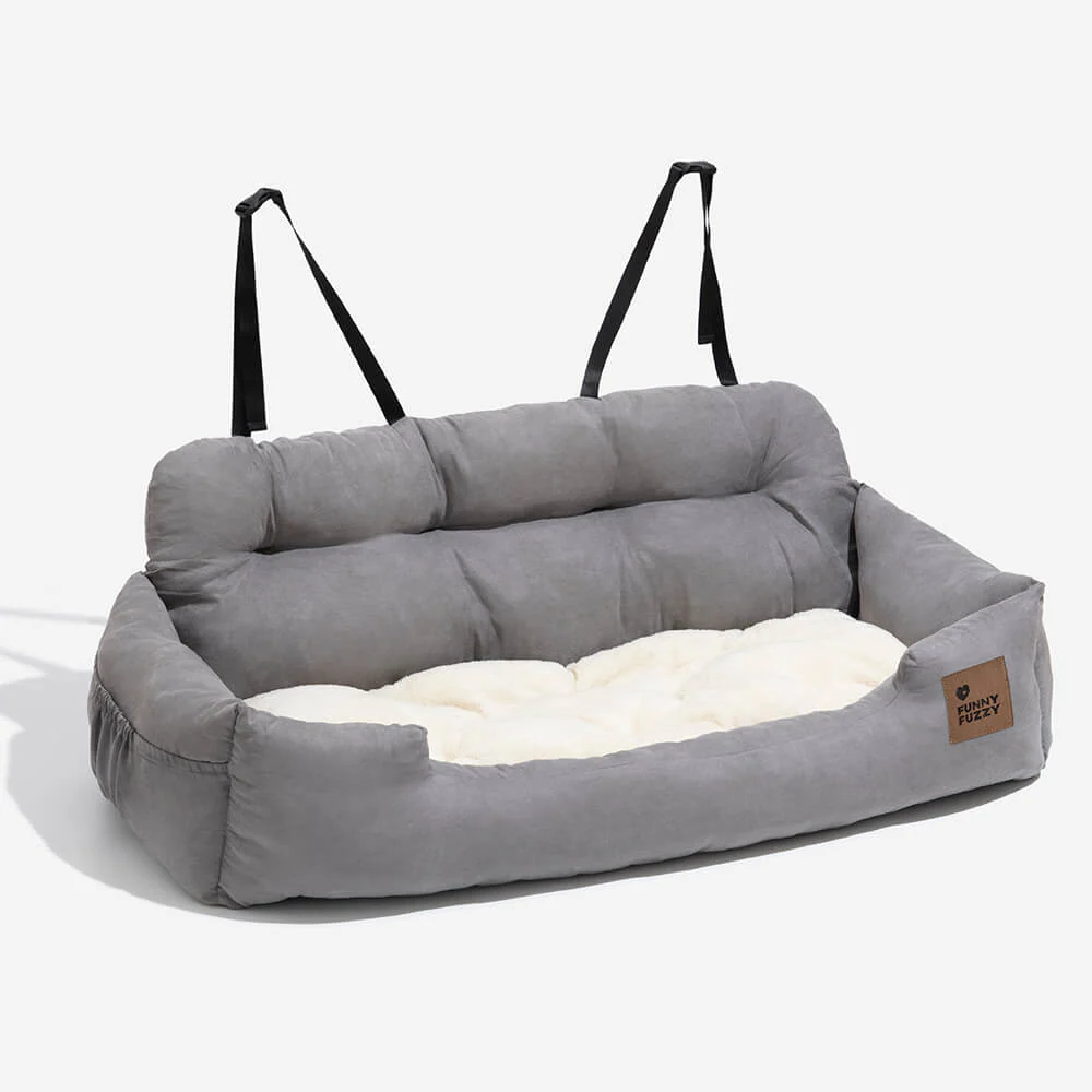 Siège Auto Sécurisé pour Chiens Moyens et Grands - Style Traversin pour Banquette Arrière - Image 21