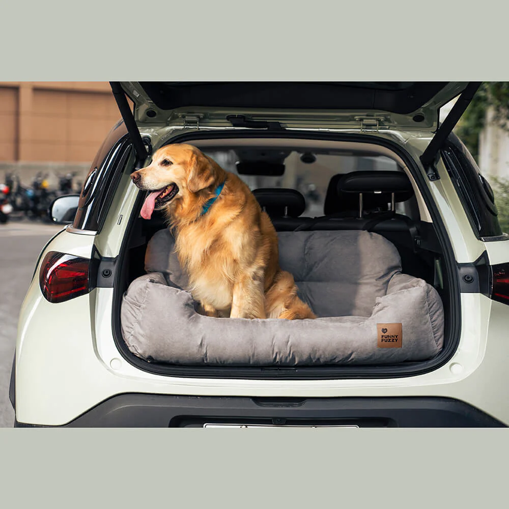 Siège Auto Sécurisé pour Chiens Moyens et Grands - Style Traversin pour Banquette Arrière - Image 22