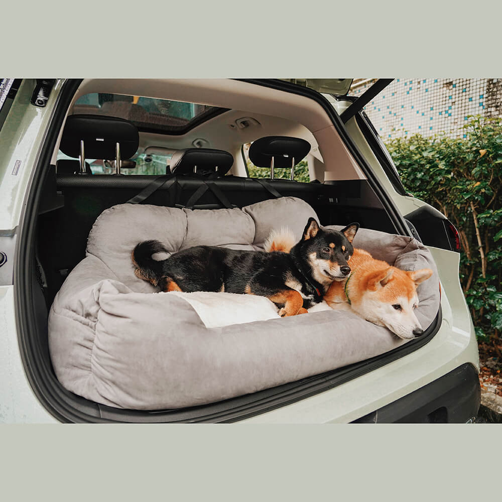 Siège Auto Sécurisé pour Chiens Moyens et Grands - Style Traversin pour Banquette Arrière - Image 23
