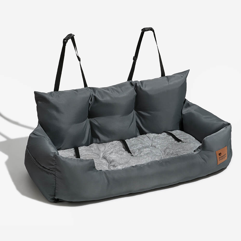 Siège Auto Sécurisé pour Chiens Moyens et Grands - Style Traversin pour Banquette Arrière - Image 26