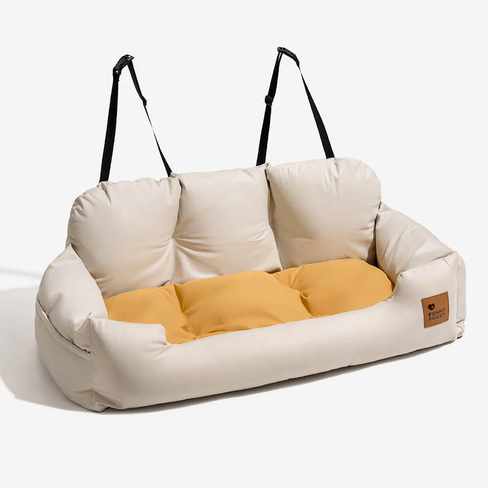 Siège Auto Sécurisé pour Chiens Moyens et Grands - Style Traversin pour Banquette Arrière - Image 27