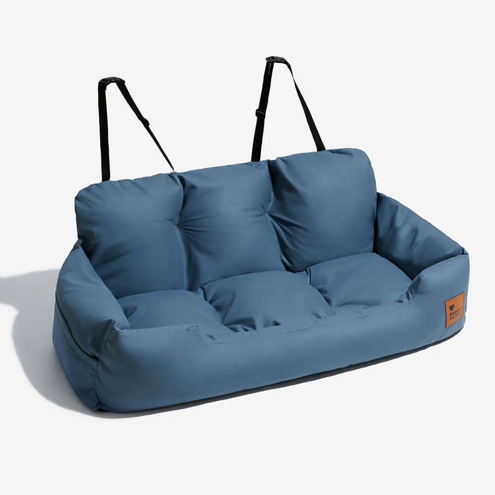 Siège Auto Sécurisé pour Chiens Moyens et Grands - Style Traversin pour Banquette Arrière - Image 28