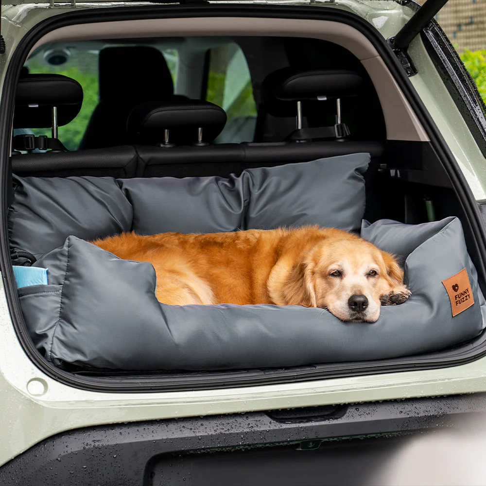 Siège Auto Sécurisé pour Chiens Moyens et Grands - Style Traversin pour Banquette Arrière - Image 33