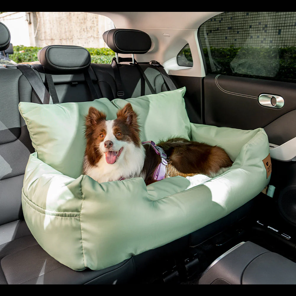 Siège Auto Sécurisé pour Chiens Moyens et Grands - Style Traversin pour Banquette Arrière - Image 34