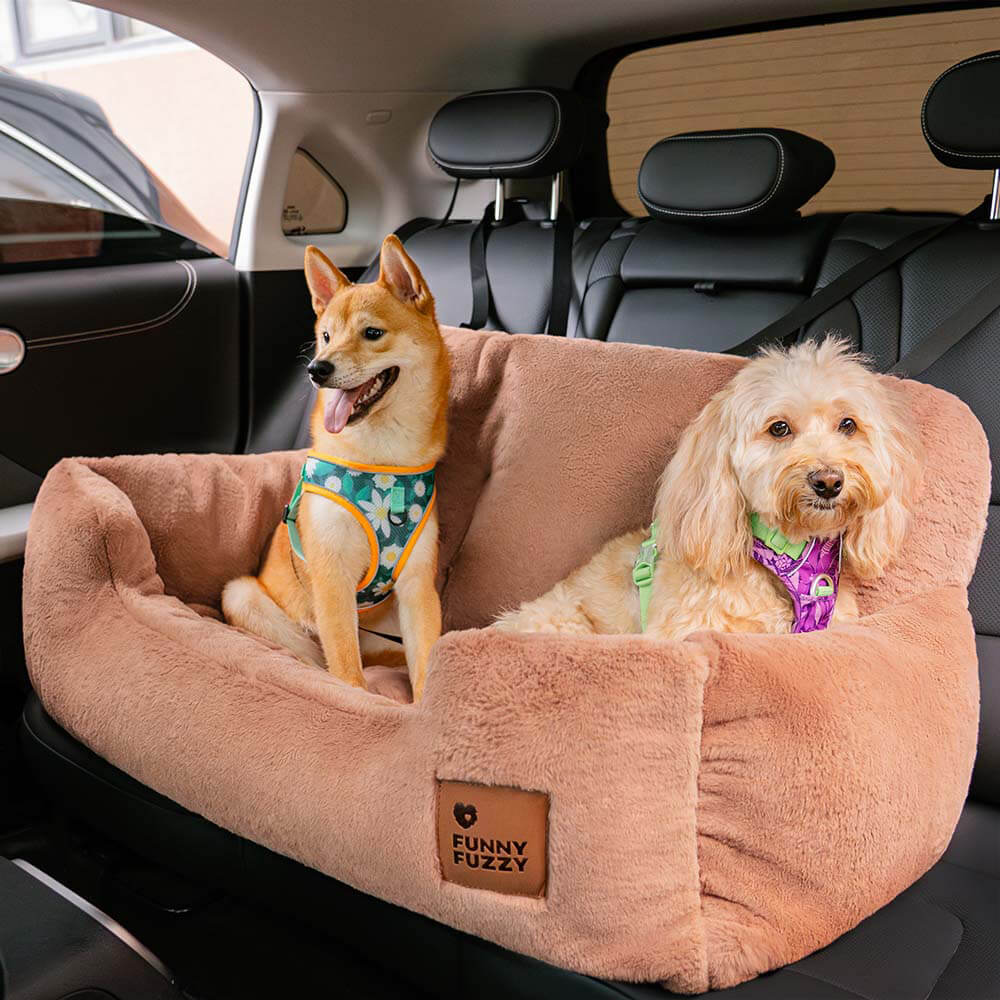 Siège Auto Sécurisé pour Chiens Moyens et Grands - Style Traversin pour Banquette Arrière - Image 35