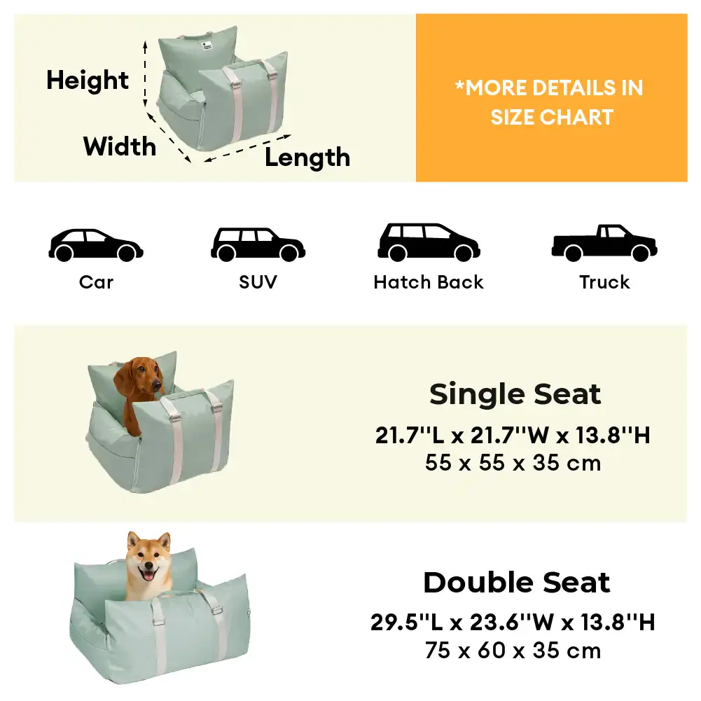 Siège auto imperméable pour chien - Première classe - Image 14
