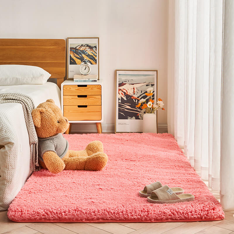 Tapis de chevet en peluche épaisse - Tapis extra doux et confortable - Image 4
