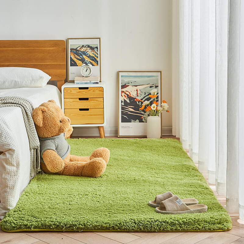 Tapis de chevet en peluche épaisse - Tapis extra doux et confortable - Image 5
