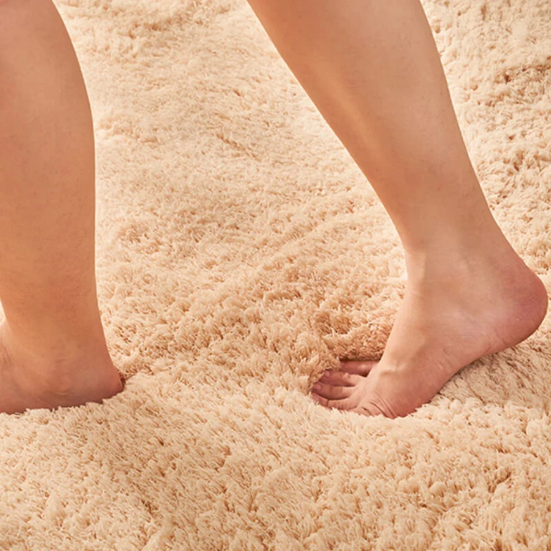 Tapis de chevet en peluche épaisse - Tapis extra doux et confortable - Image 7