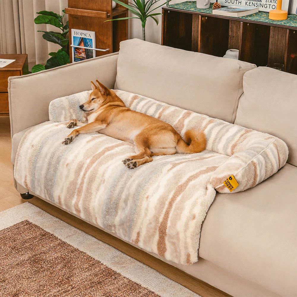 Tapis de protection de canapé en peluche nordique pour chien - PawLounge - Image 15