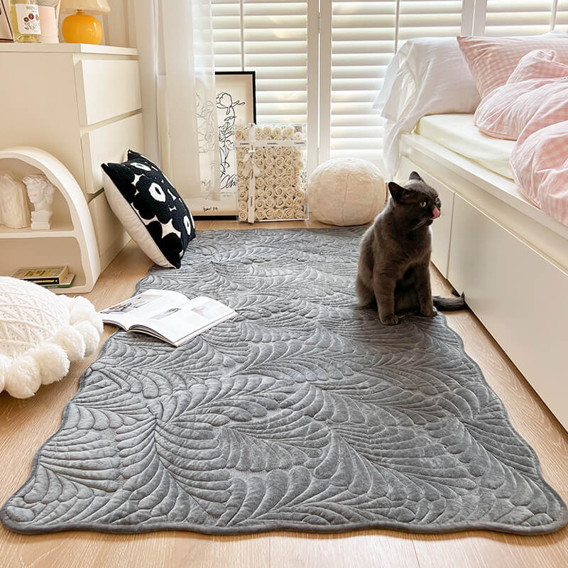Tapis en coton à motif de feuilles housse de canapé anti-rayures - Image 11