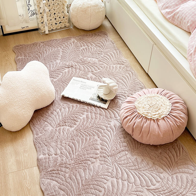 Tapis en coton à motif de feuilles housse de canapé anti-rayures - Image 12