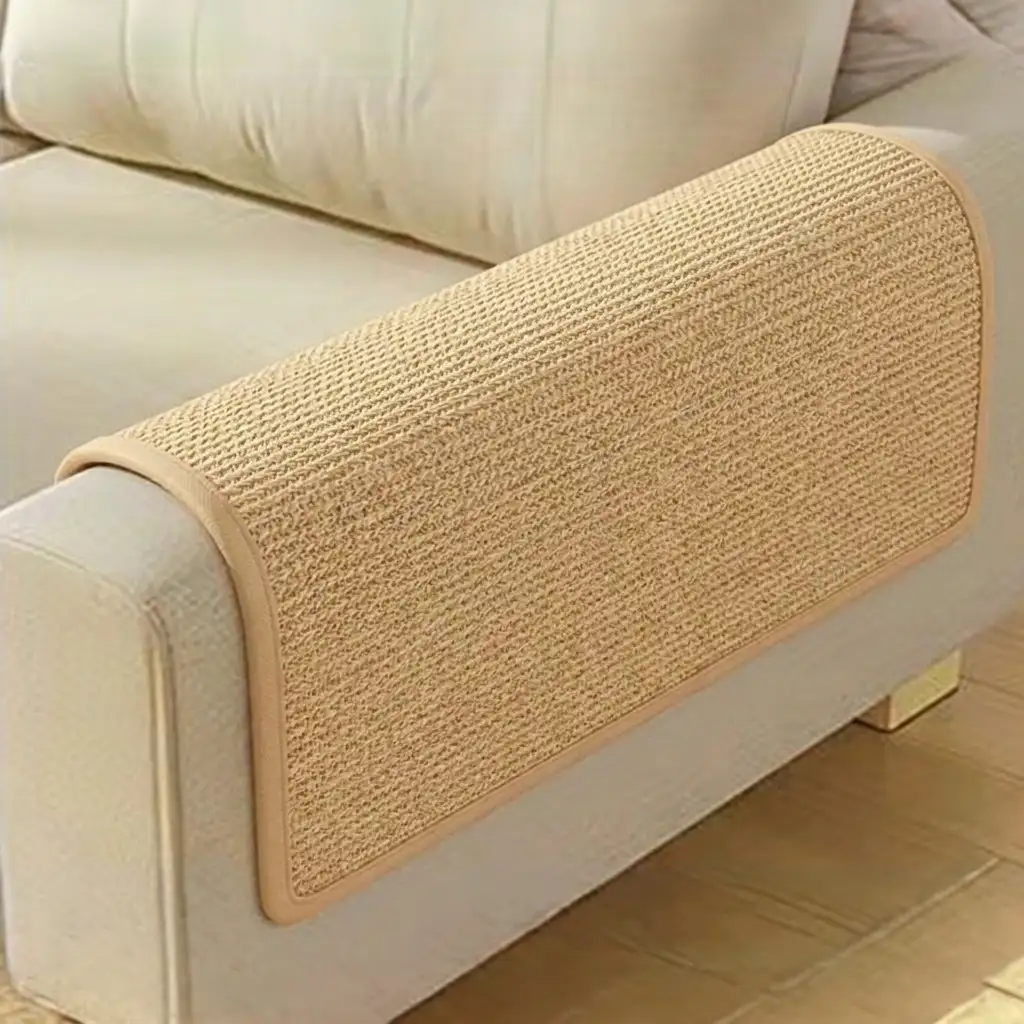 Tapis grattoir pour chat en faux sisal, protection de canapé avec bande Velcro - Image 2