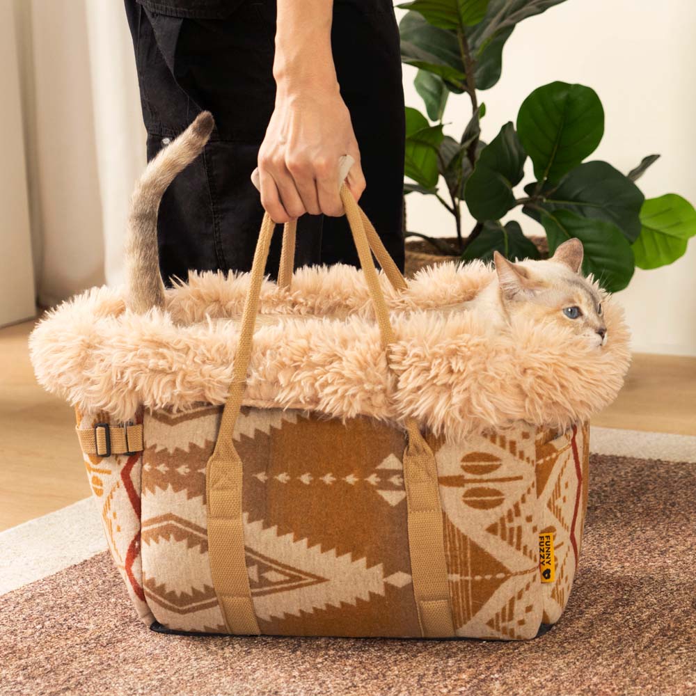 Transporteur pour chat Indie Boho réversible toutes saisons - Wondernap - Image 3