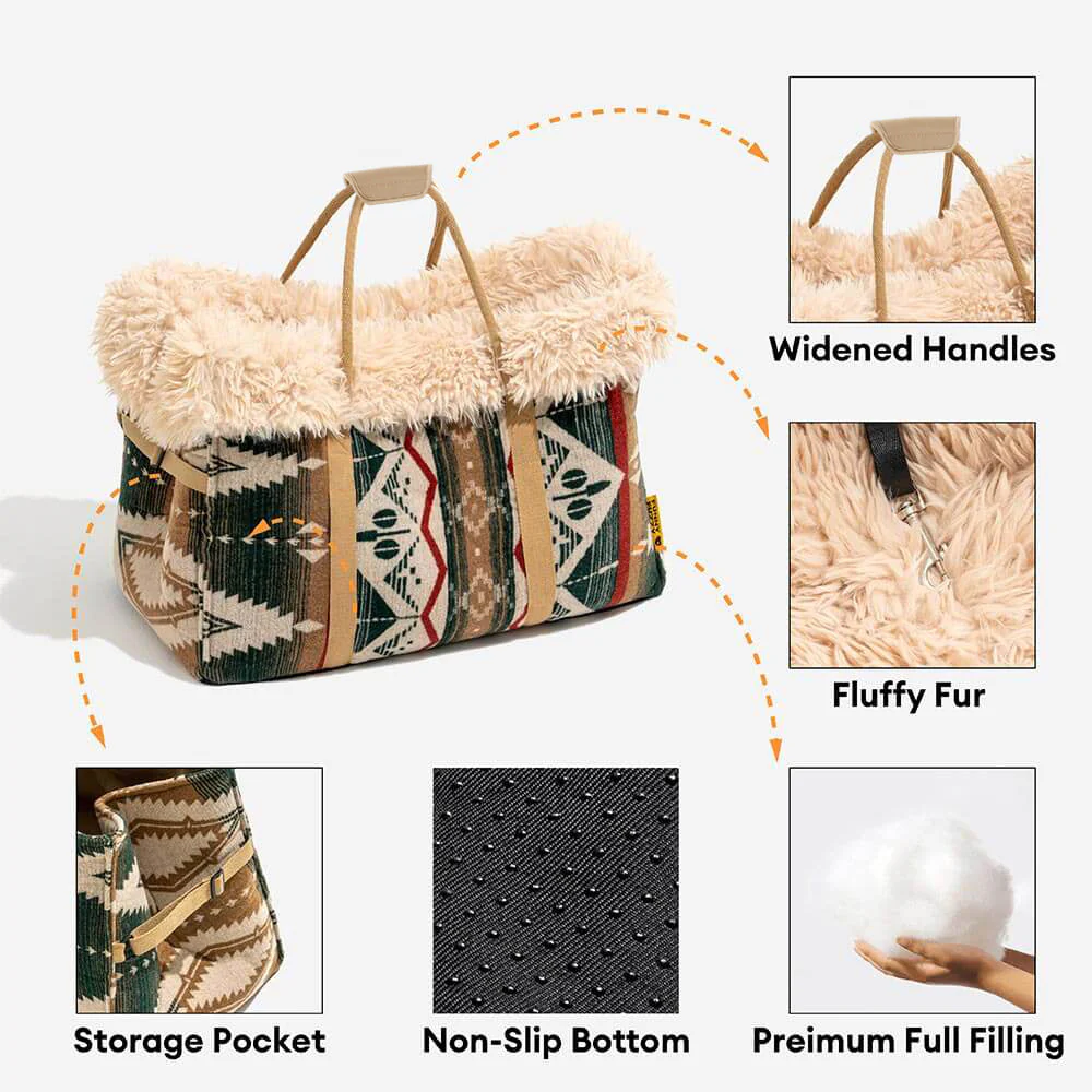 Transporteur pour chat Indie Boho réversible toutes saisons - Wondernap - Image 6