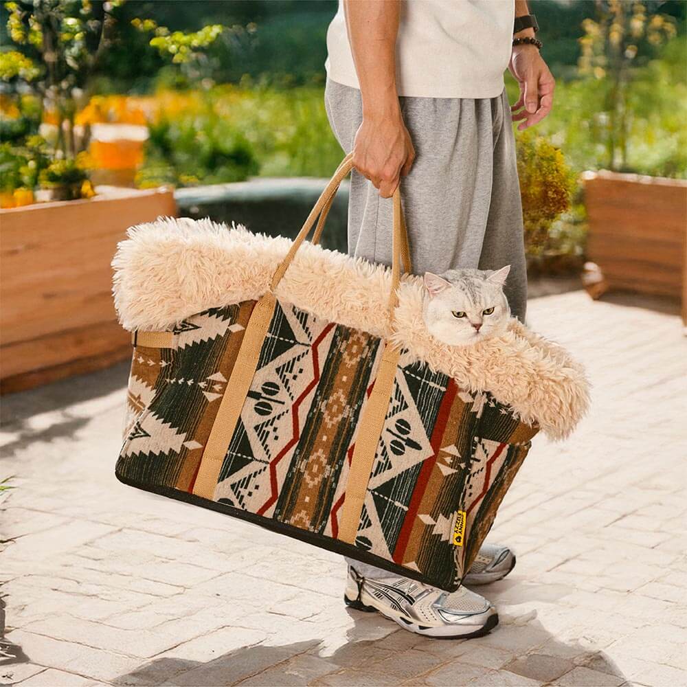 Transporteur pour chat Indie Boho réversible toutes saisons - Wondernap - Image 7
